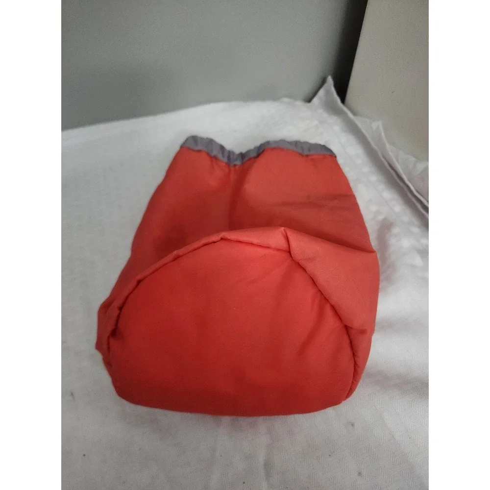 Wind Blows River Flows Travel Drawstring Pouch Orange Toiletry Cosmetic Bag